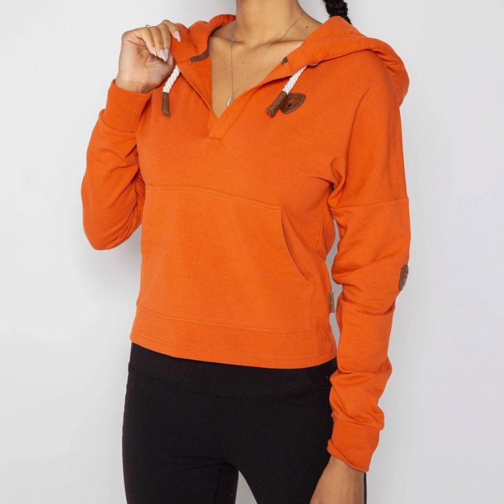NWT Wanakome Orange Hooded Sweatshirt Women’s XXL